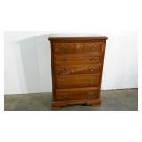 Bassett Furniture maple wood chest of drawers,