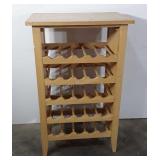 Wooden wine rack, 15" x 24" x 39"