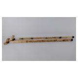 Two wooden walking canes, 36" in length, new