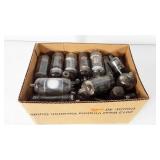 Box of electric tubes for radios