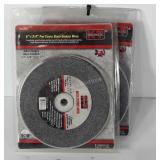 Tools, two 6" x 3/4" fine coarse bench grinder