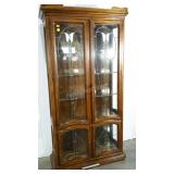 Drexel China cabinet, leaded glass doors, missing