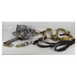 Safety harness and rope with hooks