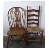 Two wooden chairs