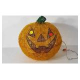 Halloween decor, lighted Jack-o-lantern, works