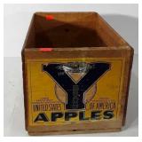 Advertising, old apple crate, Yakima Fruit