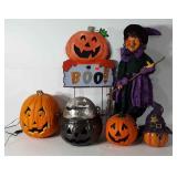 Halloween decor, includes Boo yard sign,