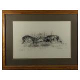 Dallen Lambson wildlife print, framed and double