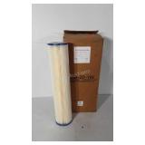 Box of four pool filters, box has been opened,