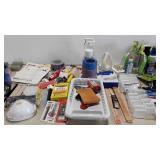 Tools, shop supplies, flashlights, drop cloths