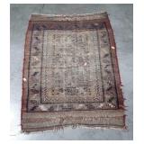 Small rug, shows wear, 35" x 51.5"
