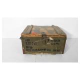 Wooden ammo crate and Oasis Water bag, 7.5" x 13"