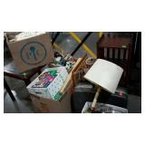 Group of miscellaneous home decor, includes