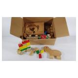 Wooden toy group