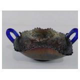 Carnival Glass, 2-handle bon-bon dish