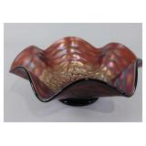 Carnival Glass bowl - Coin Dot
