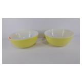 Two Pyrex mixing bowls 10" in diameter each