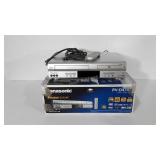 Panasonic double feature DVD/VHS player with box