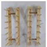 Four Wooden Dish Racks, each 16" in length