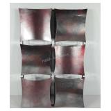 Metal wall sculpture,  16x25