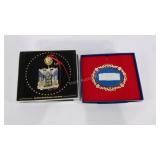 Two White House Christmas Ornaments, 200th