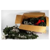 Group of Christmas garland, various sized