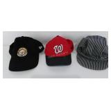 Three caps, Washington Nationals, Pittsburgh