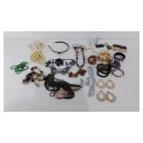 Group of Costume Jewelry, bracelets, necklaces,