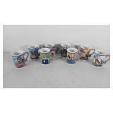 Gary Patterson cat mugs, Comical Cats Porcelain