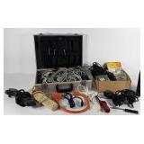 Electronics, power strips, computer cables,