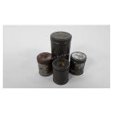 Advertising,  four early Helme snuff tins