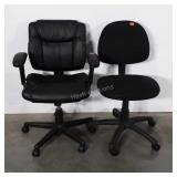 Two office chairs