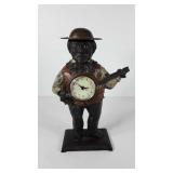 Cast iron minstrel clock, no key, made in