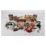 Advertising boxes and trinkets, some containers