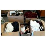Skid lot: includes clothing, boots, hangers,