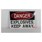 Danger metal sign, 20x13, only minor wear as