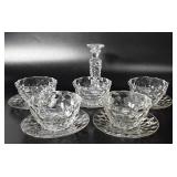 Glassware, Fostoria "American", includes five