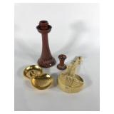 Pottery, Red Wing novelty wall violin 14", Royal