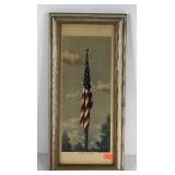 Early "Our Flag" print based on painting by Fred