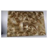Wave design wall art, does have a few chips