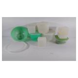 Tupperware bowls, containers, and strainer