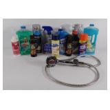 Shower head, not tested, cleaning supplies, some
