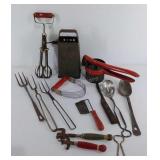 Kitchen items, grater, ricer, beater and more