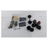 Door knobs and parts from 19th century houses