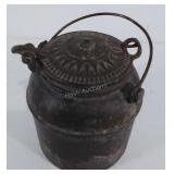 Antique Iron Glue Pot, rare size 3" high, not
