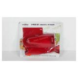 Mastrad soft silicone oven mitt set, new in