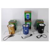 Four LED Solar Rechargeable Lanterns, new,