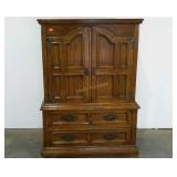 Drexel double door armoire chest, 58" tall,