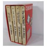 Set of four J.R.R. Tolkien books, The Hobbit and