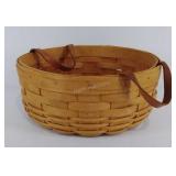 Longaberger basket, round 10" in diameter, dated